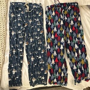 Brave little ones bamboo and hanna Andersson men’s medium Christmas pj pants